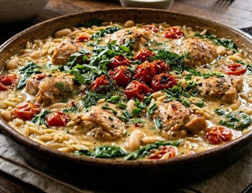 Brothy Beans & Orzo with Chicken