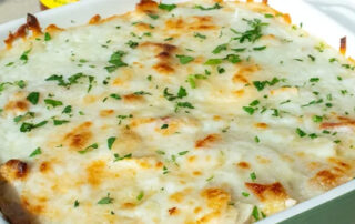 Chicken Sausage & Hot Pepper Ricotta Bake