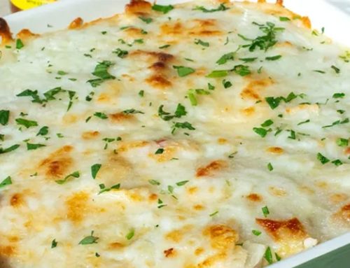 Chicken Sausage & Hot Pepper Ricotta Bake