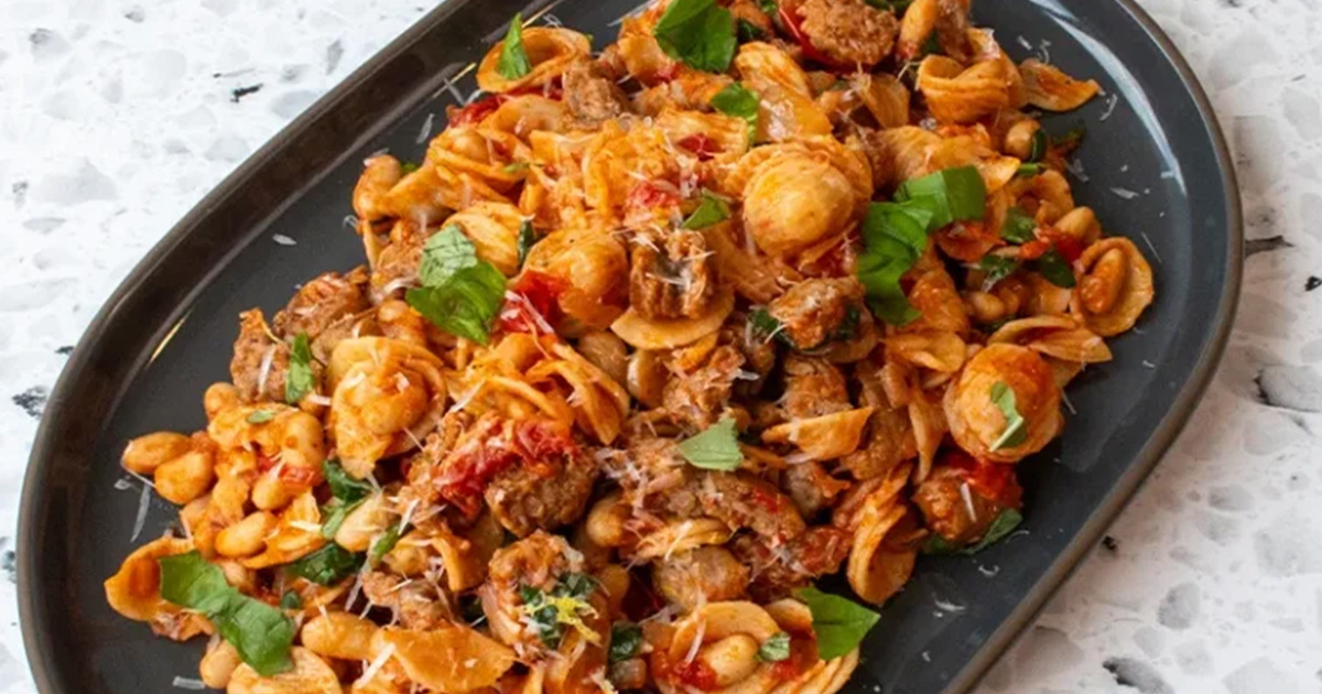 Pork Sausage & Cherry Tomato Orecchiette