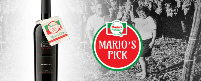 Mario's Pick: Primitivo Wine